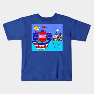 Heading in Dangerous Waters - Fight for Democracy Kids T-Shirt